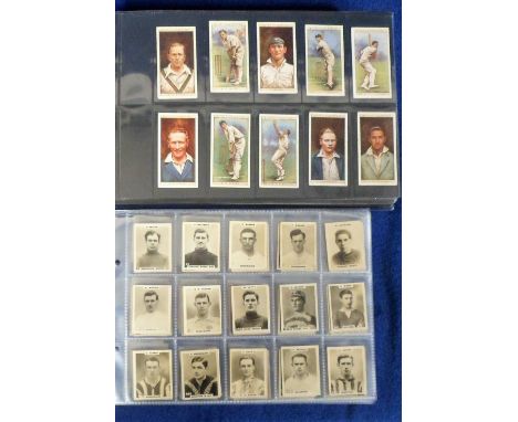 Cigarette cards, selection in modern album, Phillips Footballers (Pinnace), 'K' size, 101 cards, various backs including high