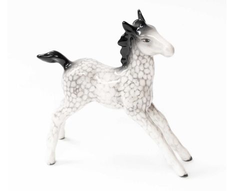 Beswick Foal, Large Stretched, model No. 836, rocking horse grey glossFine crazing throughout, but otherwise model in overall