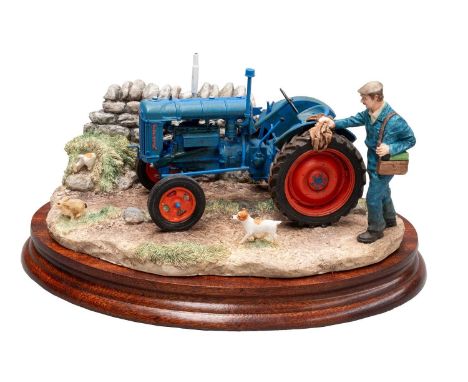 Border Fine Arts 'Bolt from the Blue' (Farmer and Fordson), model No. B1662 by Ray Ayres, on wood base, with box