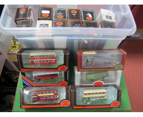 Eighteen E.F.E 1/76 Scale Boxed Buses/Coaches, various liveries (good to very good).