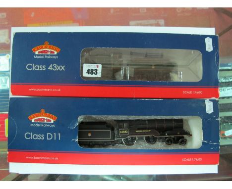 Two Bachmann 'OO' Gauge/4mm Boxed Steam Locomotives, Ref No 31.831 Class 43XX 2-6-0 BR green R/No 4358 (appears unused), plus