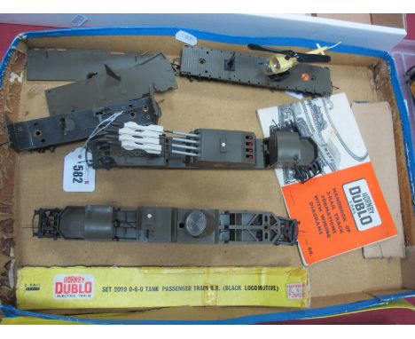A Small Quantity of 'OO'/'HO' Rolling Stock, comprising Triang Battle Space! #R128 Battle Rescue Helicopter car, R249 explodi