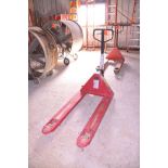 Dayton 5,500-lb. Capacity Model 490Z07A Manual Walk Behind Hand-Operated Hydraulic Pallet Jack, S/N: