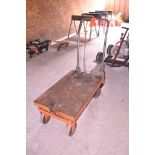 20 in. x 32 in. Foot-Operated 4-Wheel Hydraulic Lift Cart