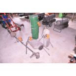 Lot - 5 Gallon Pails, (3) Sprayers and Gas Powered Weed Eater
