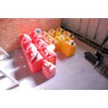 Lot - (7) Diesel and (7) Gasoline Fuel Cans