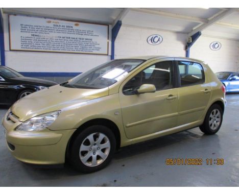 Make &amp; Model: Peugeot 307 SDate of Reg: DN03 FHPColour: Yellowcc: 1360MoT: 04-12-2021Fuel Type: PETROLMileage: 112kTransm