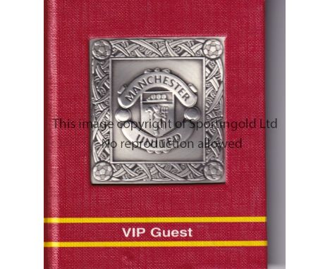 MANCHESTER UTD       Signed VIP Guest pocket autographed 'gleaned from Old Trafford' on matchday from the early 2000s, signed