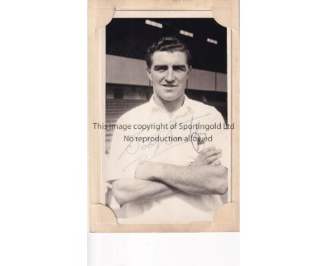TOTTENHAM  / BOBBY SMITH   Signed photo of Tottenham Centre Forward Bobby Smith . Generally good