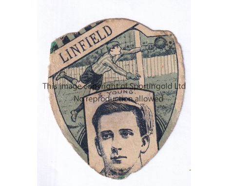 BAINES - LINFIELD     Baines card, Linfield with portrait of S.Young, published in North Parade, Bradford. Reverse has some t