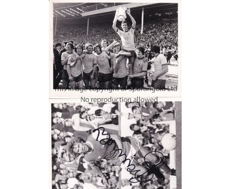 ARSENAL PRESS PHOTOGRAPHS             Three original black &amp; white Press photographs: 9" X 5" George Swindin makes a save