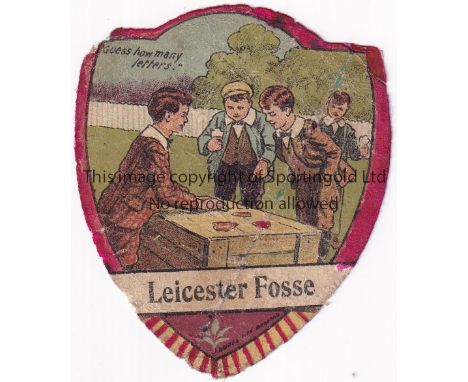 BAINES - LEICESTER FOSSE   Baines card, Leicester Fosse, front shows schoolboys playing a game, produced in North Parade, tap