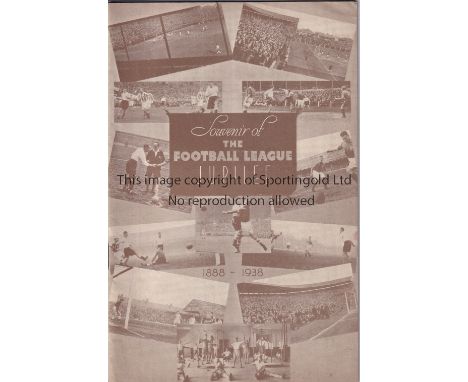 FL JUBILEE 1938    Programme, Arsenal v Tottenham, 20/8/1938, Football League Jubilee Fund, pencil score, scorers. Tottenham 