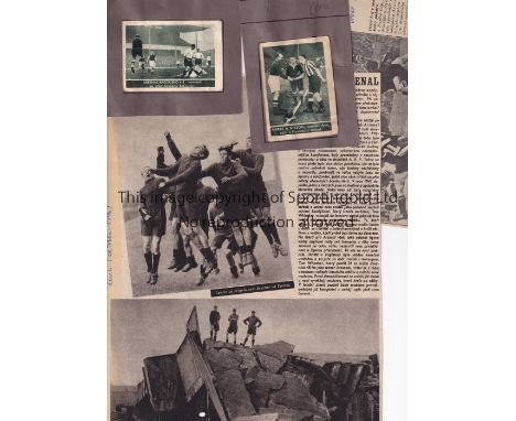 ARSENAL      Ten magazine pictures from Czech and German magazines including 3 front pages, Sport-Blaff 19/9/1928 with action