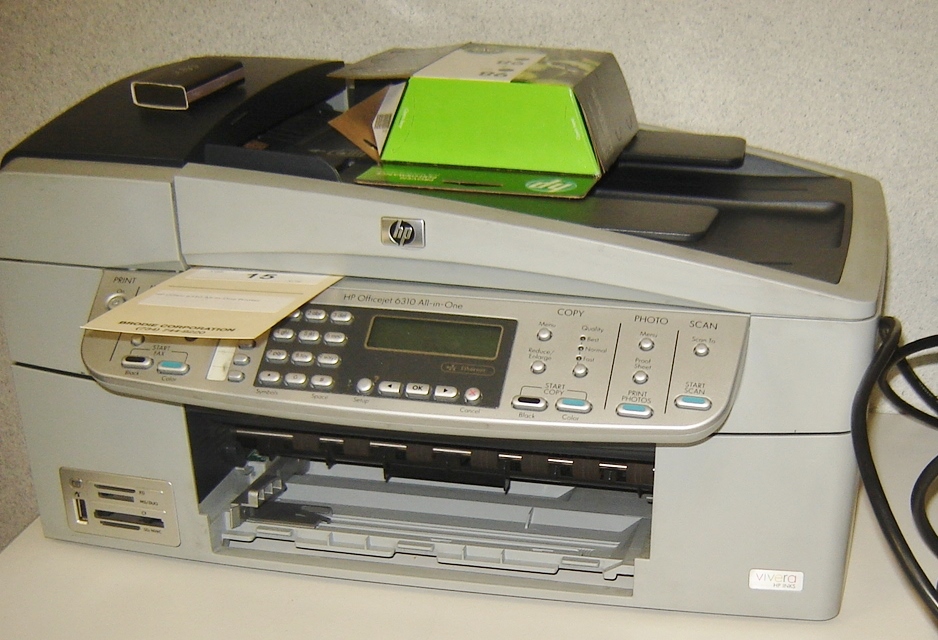 HP OFFICE 6310, ALL-IN-ONE PRINTER [LOCATED Fraser, MI. CONTACT DICK OR