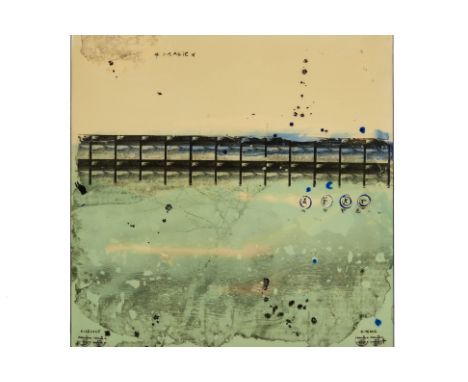 EDOUARD BUZON (FRENCH, B.1979) - MAGIC A.D
Painting, photography, pigment and epoxy varnish on wood panel
Signed, titled and 