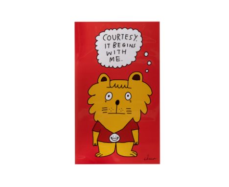 EESHAUN (SINGAPOREAN, XX XXI) - SINGA THE COURTESY LION
Digital print on photogloss paper
Edition 1/10
Part of 'Campaign City