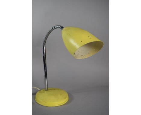 A Vintage Anglepoise Style Desk Lamp in Lemon Yellow, 35cms High (at Right Angle) 