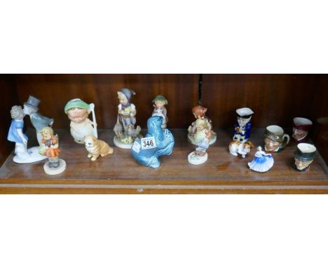 Collection of figurines to include Goebel, Doulton and Lippelsdorf 