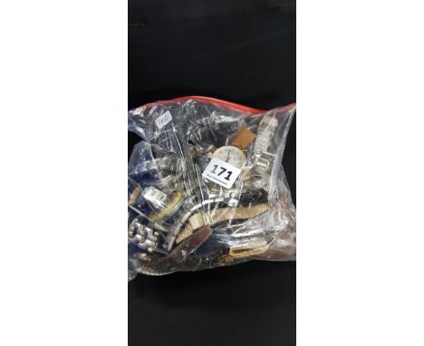 BAG OF VINTAGE WATCHES