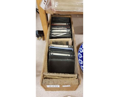 BOX OF MAGIC LANTERN SLIDES