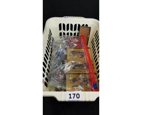 BOX OF VINTAGE MODEL CARS