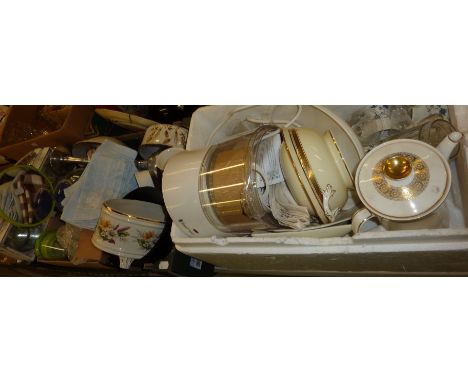 Blender, candlestick, ice bucket etc (2 boxes)