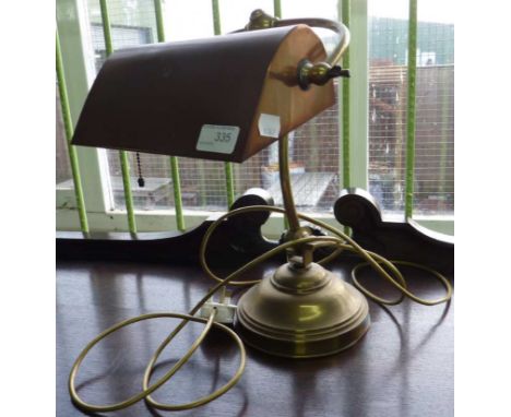 Brass desk lamp