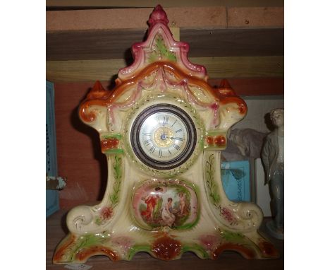 Ceramic mantle clock
