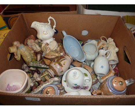 Border Fine Arts otter and frog ornament, oriental tea set, figurines, Capodimonte style ornaments etc