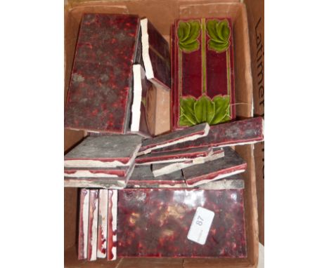 Selection of Art Nouveau style tiles