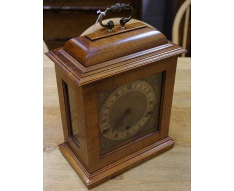 A 20th century Garrards and Co. mantel clock, the movement British made with Westminster chimes on the quarter, the case with