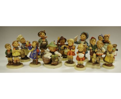 A M.I. Hummel Club including First Issue 2001 One Cup of Sugar, boxed, A Girl's Best Friend, boxed; an International Collecti