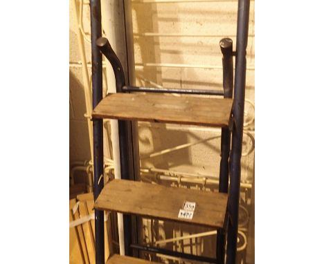 Metal framed step ladders. Not available for in-house P&amp;P, contact Paul O'Hea at Mailboxes on 01925 659133 