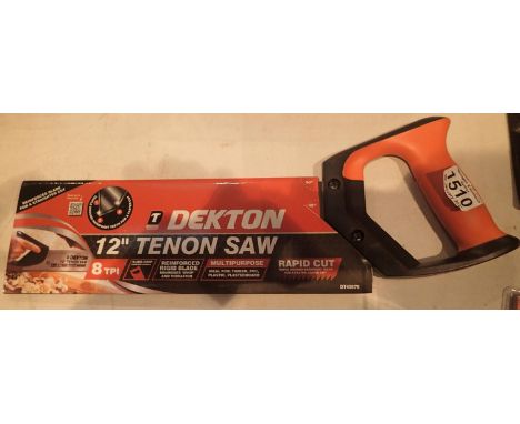 New old stock Dekton 12'' tenon saw. P&amp;P Group 1 (£14+VAT for the first lot and £1+VAT for subsequent lots) 