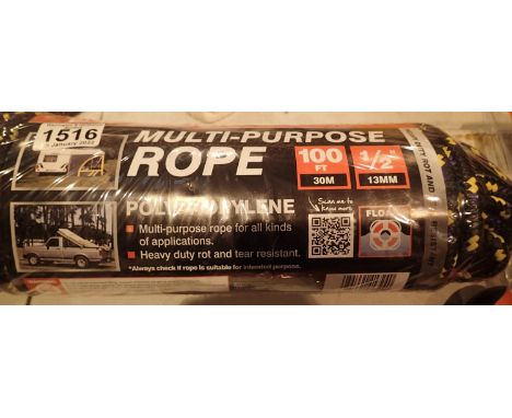 New old stock Dekton 100ft multi-use polypropylene rope. P&amp;P Group 1 (£14+VAT for the first lot and £1+VAT for subsequent