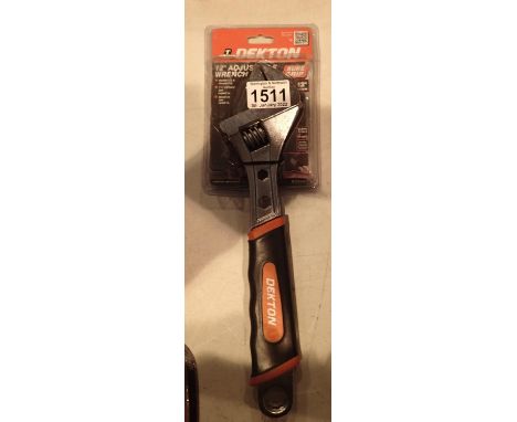 New old stock Dekton 12'' adjustable wrench. P&amp;P Group 1 (£14+VAT for the first lot and £1+VAT for subsequent lots) 