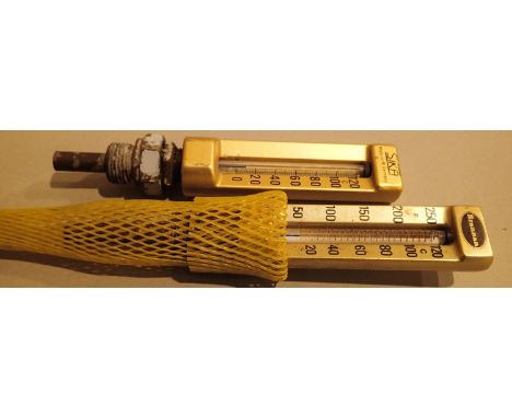Vintage Sika and Brannan temperature gauges. P&amp;P Group 1 (£14+VAT for the first lot and £1+VAT for subsequent lots) 