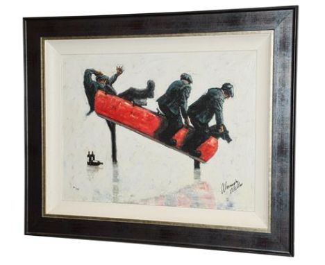 Alexander Millar (Contemporary) ''Cowboys'' Signed and numbered 95/195, giclee print on board, sold together with the Washing