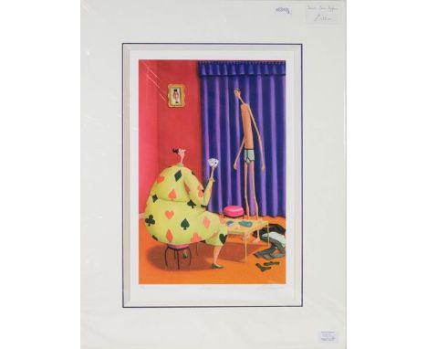 Sarah-Jane Szikora (Contemporary) ''The Startled Stag'' Signed, inscribed and numbered 469/750, limited edition print, togeth