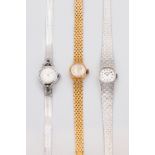 LOT OF 3 LADY WATCHES IN 18K GOLD - From 1970