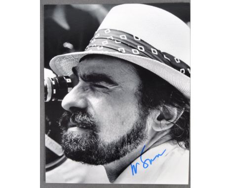 Martin Scorsese - Italian Director - rare and impressive signed black and white photograph of Scorsese. Neatly autographed in