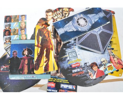 A large collection of assorted Star Wars advertising point of sale shop display / cinema lobby premier cardboard standees / d