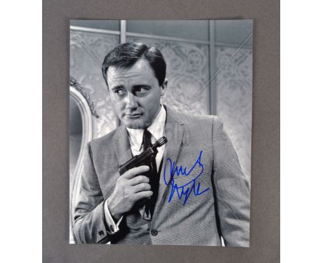 Robert Vaughn - (1932-2016) - The Man From UNCLE - an impressive black and white autographed photograph of Vaughn from the se