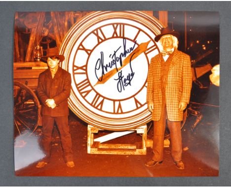 Christopher Lloyd - American Actor - Back To The Future - an autographed sepia effect 8x10" photograph from Back To The Futur