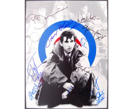 Quadrophenia (1979) -A beautiful 16x12" Quadrophenia photographic montage photo, signed by many of the original cast. All obt