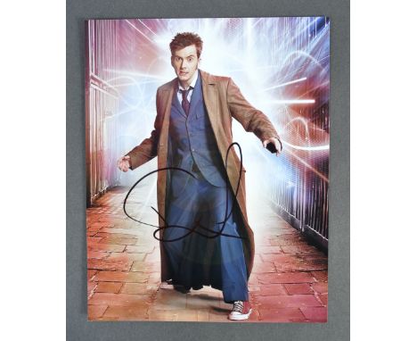 David Tennant - Scottish Actor - Doctor Who - autographed 8x10" photograph of Tennant as the iconic Dr Who. Signed in black m