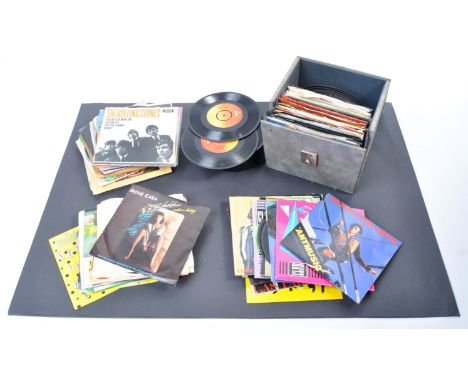 Records - a large collection of assorted vintage 45rpm vinyl record singles, of various artists and genres to include; The Ro