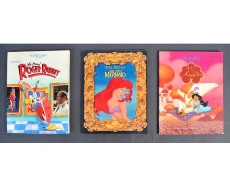 Animation - Walt Disney - an interesting collection of x3 vintage Sotheby's auction catalogues for Walt Disney artwork. ' The