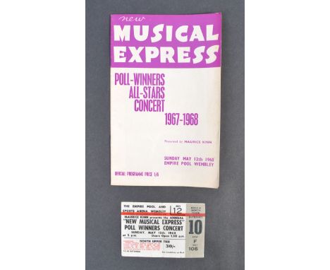 The Rolling Stones - a rare piece of Rolling Stones memorabilia - an original NME New Musical Express ' Poll Winners All Star